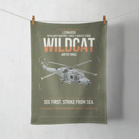 Thumbnail for Leonardo AW159 Wildcat HMA2 design on green army towel