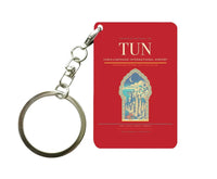 Thumbnail for Tunis-Carthage International Airport TUN Key Chain design on red key chain