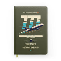 Thumbnail for Boeing 777-300ER design on green army notebook