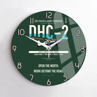 Thumbnail for DHC-2 Beaver Mk I design on dark green no frame wall clock