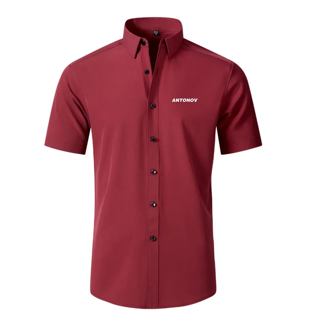 Antonov & Text Designed Short Sleeve Shirts - view 14