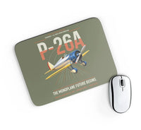 Thumbnail for Boeing P-26A Peashooter design on green army rectangle mouse pad
