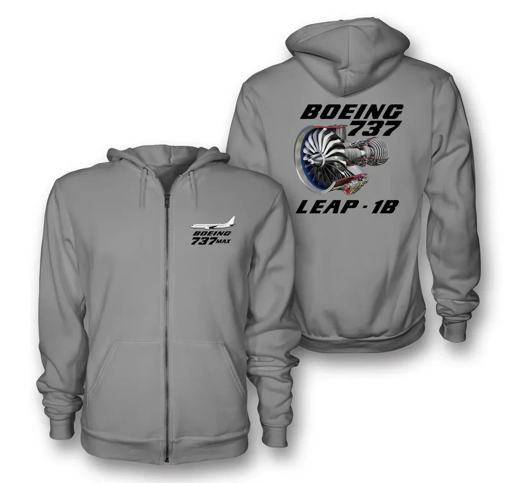 Boeing 737 & Leap 1B Designed Zipped Hoodies - view 14
