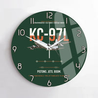 Thumbnail for KC-97L STRATOFREIGHTER design on dark green no frame wall clock