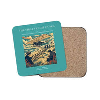 Thumbnail for The First Flight Dunes - Designed Coasters design on turquoise 1-piece