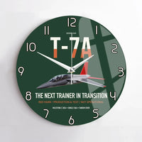 Thumbnail for T-7A Red Hawk design on dark green no frame wall clock