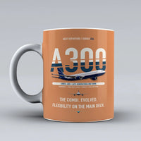 Thumbnail for A300C4-600 Mug design on orange airbus