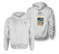 Thumbnail for Milas-Bodrum Airport (BJV) design on white double-side hoodie