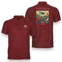 Thumbnail for VINTAGE G4445 - The Grape Harvest Hop - Double-Side Polo T-Shirt design on red