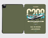 Thumbnail for Cessna 208 Caravan design on green army ipad tablet case
