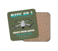 Thumbnail for DJI Mavic Air 2 design on green army 1 piece coaster
