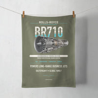Thumbnail for BR710 design on green army towel
