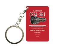 Thumbnail for CF34-3B1 Key Chain design on red key chain