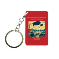 Thumbnail for VINTAGE G4521 - The Barrage Balloon Morning - Designed Key Chain design on red