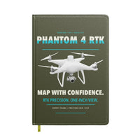 Thumbnail for DJI Phantom 4 RTK design on green army notebook