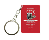 Thumbnail for GE9X Key Chain design on red key chain