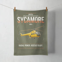 Thumbnail for Bristol Sycamore HR14 design on green army towel