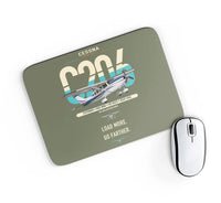 Thumbnail for Cessna 206 Stationair design on green army rectangle mouse pad