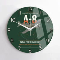 Thumbnail for Focke-Wulf Fw 190A-8 design on dark green no frame wall clock