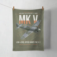 Thumbnail for Hawker Tempest Mk V design on green army towel