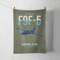 Thumbnail for F9F-5 Panther design on green army towel