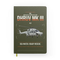 Thumbnail for HAL ALH Dhruv Mk III design on green army notebook