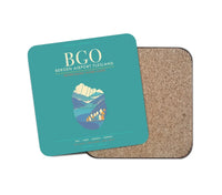 Thumbnail for Bergen Airport Flesland BGO - Seven-Rain Fjord Tapestry - Turquoise