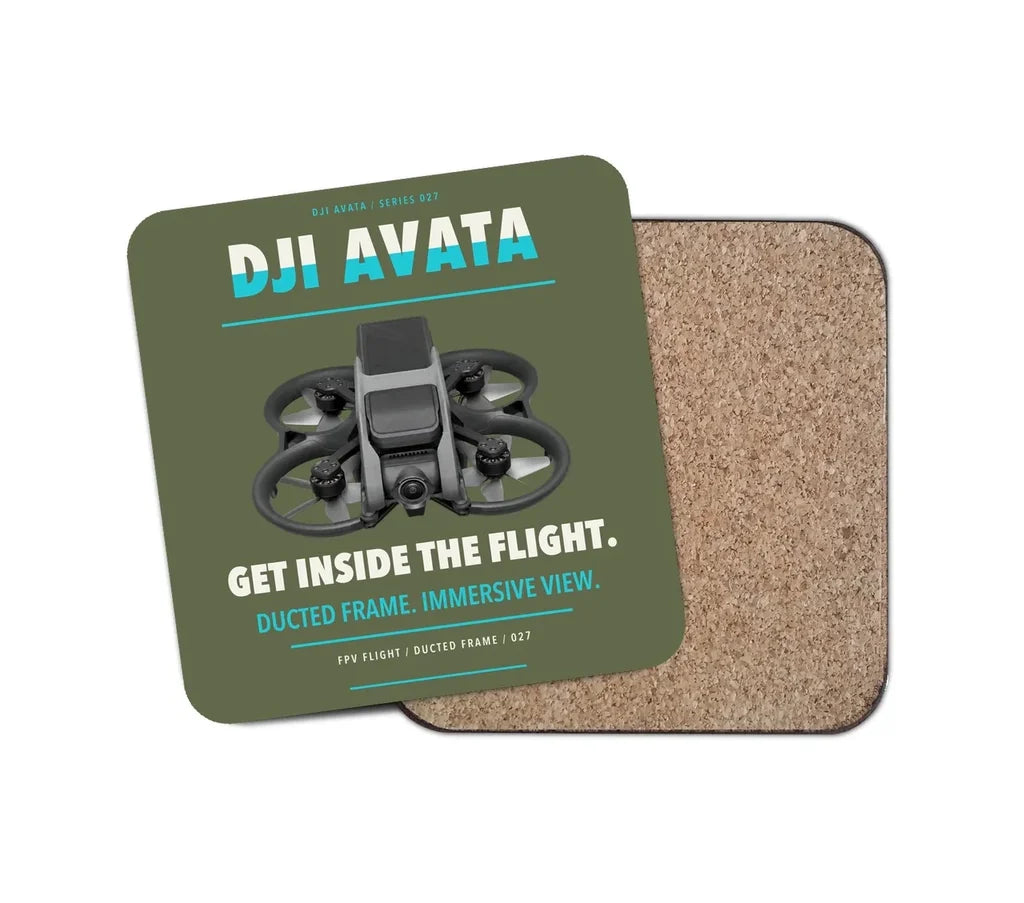 DJI Avata design on green army 1 piece coaster