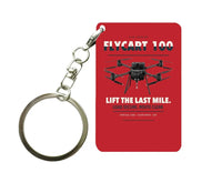Thumbnail for DJI FlyCart 100 Key Chain design on red key chain