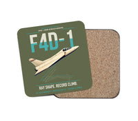 Thumbnail for F4D-1 Skyray design on green army 1 piece coaster