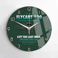 Thumbnail for DJI FlyCart 100 design on dark green no frame wall clock