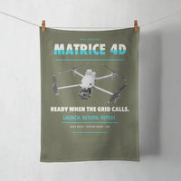 Thumbnail for DJI Matrice 4D design on green army towel