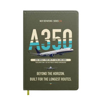 Thumbnail for Airbus A350-1000ULR design on green army notebook