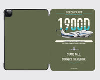 Thumbnail for Beechcraft 1900D design on green army ipad tablet case