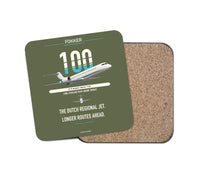 Thumbnail for Fokker 100 design on green army 1 piece coaster