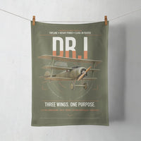 Thumbnail for Fokker Dr.I design on green army towel