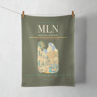 Thumbnail for Melilla Airport (MLN) design on green army towel