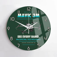 Thumbnail for DJI Mavic 3 Multispectral design on dark green no frame wall clock