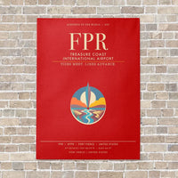 Thumbnail for Treasure Coast International Airport FPR - Canvas Framed - Red