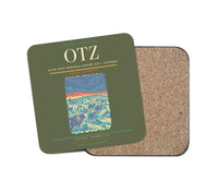 Thumbnail for Ralph Wien Memorial Airport (OTZ) design on green army 1 piece coaster