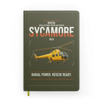 Thumbnail for Bristol Sycamore HR14 design on green army notebook