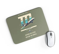 Thumbnail for Boeing 777-200LR design on green army rectangle mouse pad