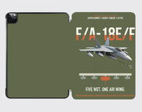 Thumbnail for F A-18E F Buddy Tanker design on green army ipad tablet case