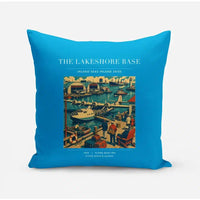 Thumbnail for VINTAGE G4071 - The Lakeshore Base - Designed Pillows design on turquoise