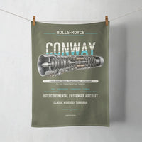 Thumbnail for CONWAY design on green army towel