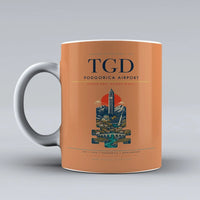 Thumbnail for Podgorica Airport TGD Mug - Orange