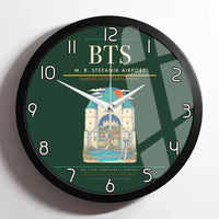 Thumbnail for M. R. Stefanik Airport BTS Wall-Clock Framed - Dark Green