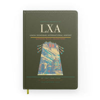 Thumbnail for Lhasa Gonggar International Airport (LXA) design on green army notebook