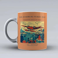 Thumbnail for VINTAGE G4361 - The Harbor Ferry Hop - Ceramic Mug design on orange