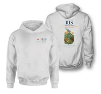 Thumbnail for Rishiri Airport (RIS) design on white double-side hoodie